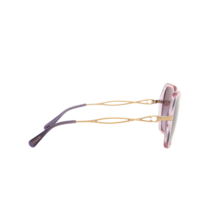 COACH 0HC8315 Sunglasses Coach 57.0 56418H - GRADIENT TRANSPARENT VIO Purple