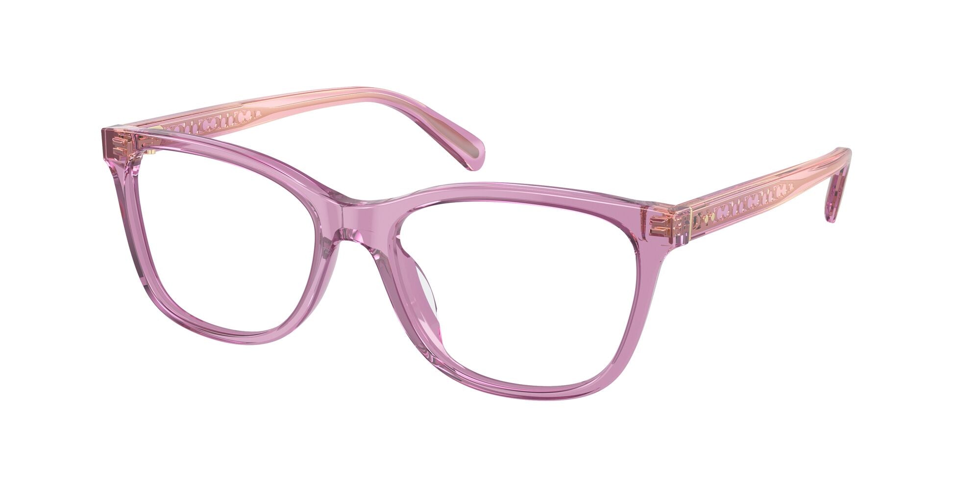 COACH Designer Women's Eyeglasses Black/Pink Frame 2024