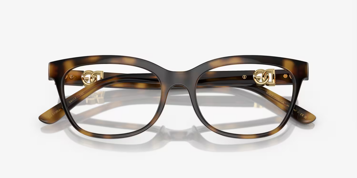 Dolce Gabbana DG5106U Eyeglasses 502 Havana