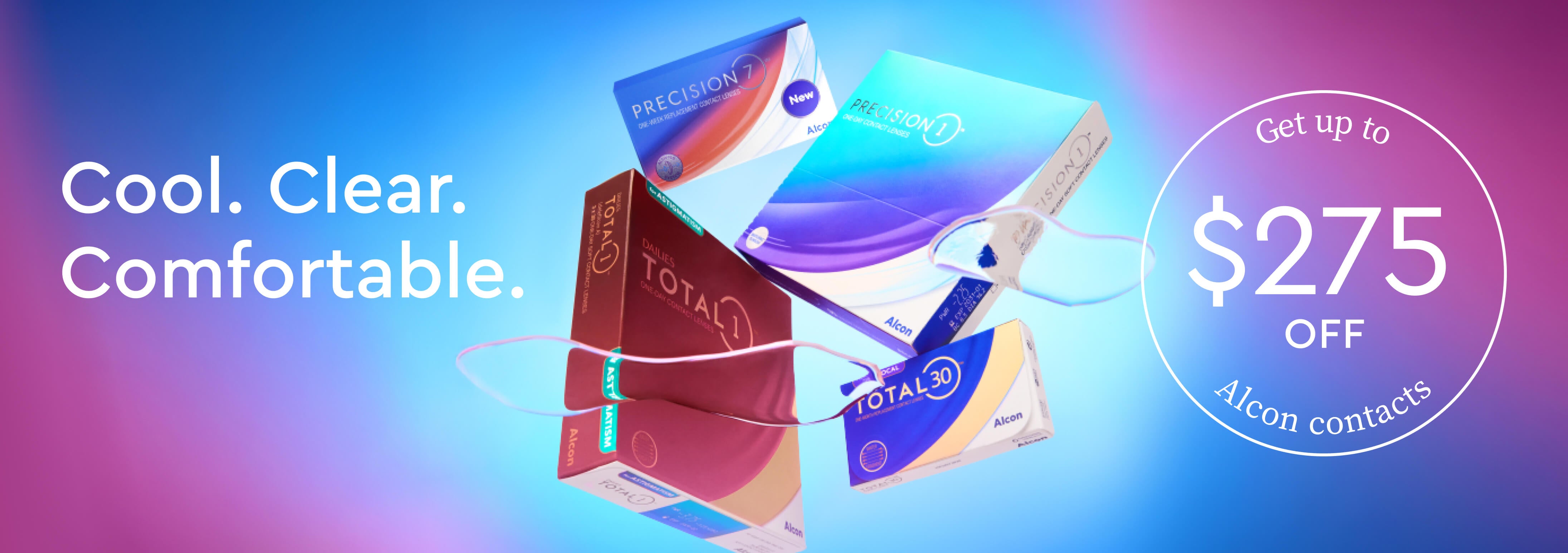 Alcon contact lenses sale banner