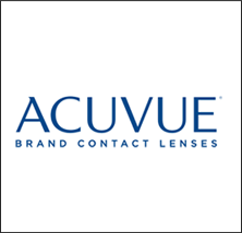 Graphic image of Acuvue brand contact lenses