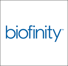 Graphic image of biofinity brand contact lenses