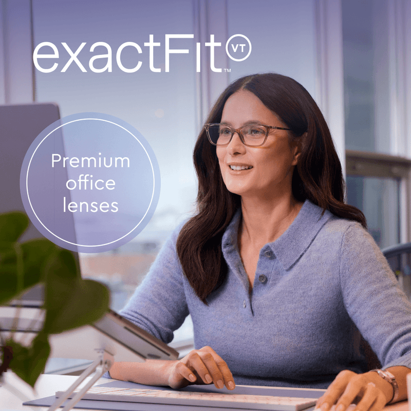 exactFit office lenses are customized for the way you work. Book an exam