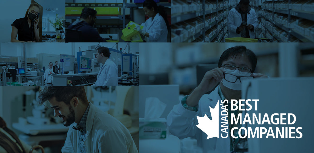 Experts working in several department handling different projects in the Lens laboratory based in BC, Canada